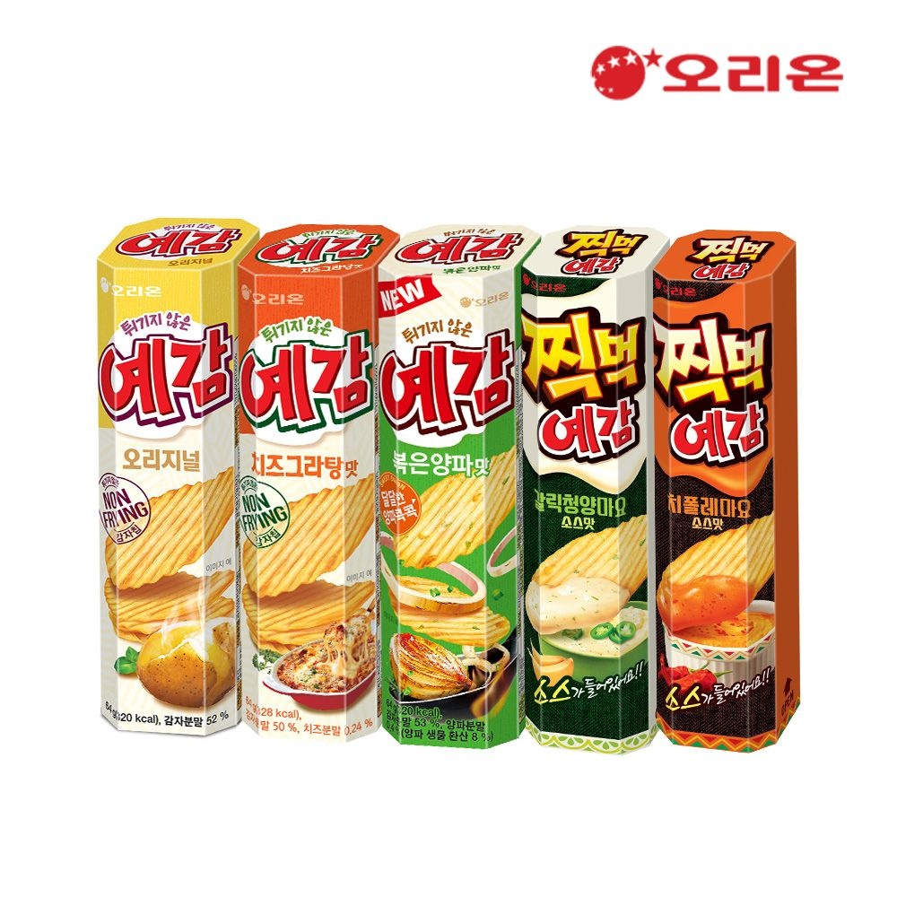 [롯데온] 오리온 예감 5종(오리지널2+치즈2+볶음2+갈릭청양2+치폴레마요2) (11,440원/무료)